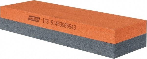 Norton - 6" Long x 2" Wide x 1" Thick, Aluminum Oxide Sharpening Stone - Rectangle, Medium, Fine Grade - A1 Tooling