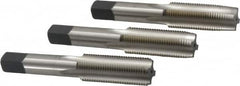 Cleveland - 11/16-16 UNF, 4 Flute, Bottoming, Plug & Taper, Bright Finish, High Speed Steel Tap Set - Right Hand Cut, 4.031" OAL, 1.09" Thread Length - A1 Tooling