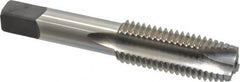 Cleveland - 3/4-10 UNC, 3 Flute, Bright Finish, High Speed Steel Spiral Point Tap - Plug Chamfer, Right Hand Thread, 107.95mm OAL, 50.8mm Thread Length, Series 1011 - Exact Industrial Supply