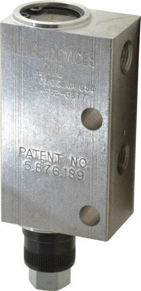 LDI Industries - 0.16 cc Output per Cycle, 1 Outlet Central Lubrication System Air-Operated Pump - 1" Wide x 4-3/64" High, Oil/Grease, 1/8-27 Outlet Thread, NPTF - A1 Tooling