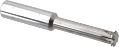 Scientific Cutting Tools - 8 to 24 TPI, Internal/External Single Profile Thread Mill - 7/8" Noml Diam, 0.695" Cut Diam, 3/4" Shank Diam, 6 Flute, 0.49" Neck Diam, 2-1/2" Neck Length, 5" OAL, Bright Finish - Exact Industrial Supply