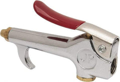 Value Collection - 90 Max psi Brass Thumb Lever Blow Gun - 1/4 NPT, 7/16" Tube Length, Chrome Plated Zinc - A1 Tooling