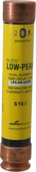 Cooper Bussmann - 300 VDC, 600 VAC, 60 Amp, Time Delay General Purpose Fuse - Fuse Holder Mount, 5-1/2" OAL, 100 at DC, 300 at AC (RMS) kA Rating, 26.92mm Diam - A1 Tooling