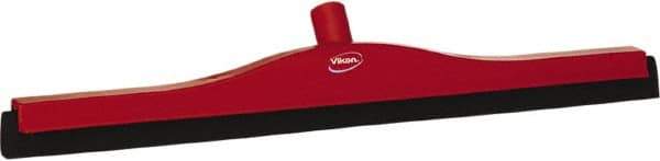 Vikan - 24" Foam Rubber Blade Bench Squeegee - Double Edge, Red, Plastic Holder - A1 Tooling