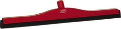 Vikan - 24" Foam Rubber Blade Bench Squeegee - Double Edge, Red, Plastic Holder - A1 Tooling