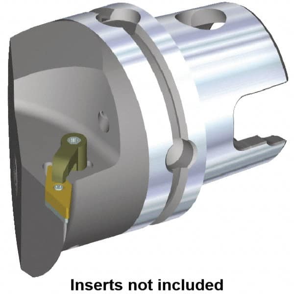 Kennametal - Left Hand Cut, Size KM80, VN.. Insert Compatiblity, Internal Modular Turning & Profiling Cutting Unit Head - 53mm Ctr to Cutting Edge, 70mm Head Length, Through Coolant, Series Kenloc - A1 Tooling