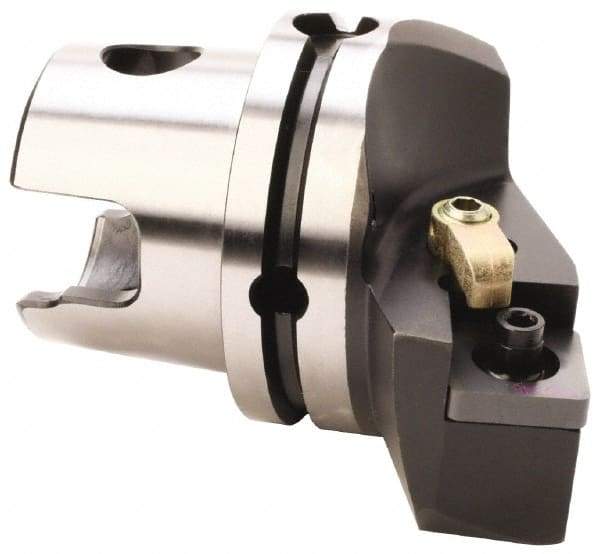 Kennametal - Left Hand Cut, Size KM80, SN.. Insert Compatiblity, External Modular Turning & Profiling Cutting Unit Head - 48mm Ctr to Cutting Edge, 70mm Head Length, Through Coolant, Series Kenloc - A1 Tooling