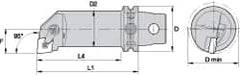 Kennametal - Left Hand Cut, 50mm Min Bore Diam, Size KM63 Steel Modular Boring Cutting Unit Head - 4.6063" Max Bore Depth, Through Coolant, Compatible with CN.. - A1 Tooling