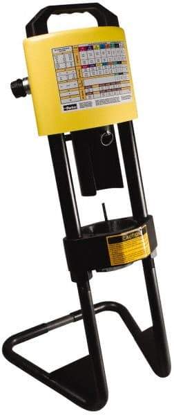 Parker - 3/16 to 1-1/4" Cut Diam, 30 Ton Portable Hose Crimper - 30 sec Cycle, 15" Wide x 30" High x 12" Deep - A1 Tooling