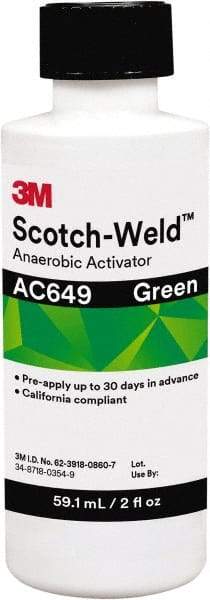 3M - 2 Fl Oz, Green Adhesive Activator - For Use with Threadlockers, Pipe Sealants, Retaining Compounds, Gasket Makers - A1 Tooling