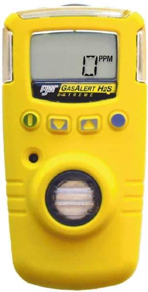 BW Technologies by Honeywell - Vibration, Visual & Audible Alarm, LCD Display, Single Gas Detector - Monitors Hydrogen Sulfide, -40 to 50°C Working Temp - A1 Tooling