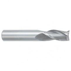 14mm Dia. x 89mm Overall Length 3-Flute Square End Solid Carbide SE End Mill-Round Shank-Center Cutting-TiALN - A1 Tooling