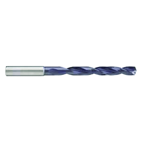 P Dia. x 10 mm Shank × 87 mm Flute Length × 131 mm OAL, 7xD, 140°, 7xD Flute, Coolant Thru, Round Solid Carbide Drill