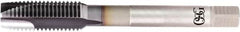 OSG - 7/8-9 UNC, 3 Flute, TiCN Finish, Powdered Metal Spiral Point Tap - Plug Chamfer, Right Hand Thread, 140mm OAL, 33.9mm Thread Length, 0.987" Shank Diam, 2B Class of Fit, Series 16515 - Exact Industrial Supply