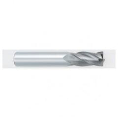 16mm Dia. x 89mm Overall Length 4-Flute Square End Solid Carbide SE End Mill-Round Shank-Center Cutting-Uncoated - A1 Tooling