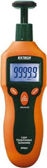 Extech - Accurate up to 0.05%, Contact and Noncontact Tachometer - 6.2 Inch Long x 2.3 Inch Wide x 1.6 Inch Meter Thick, 2 to 99,999 RPM Measurement - A1 Tooling