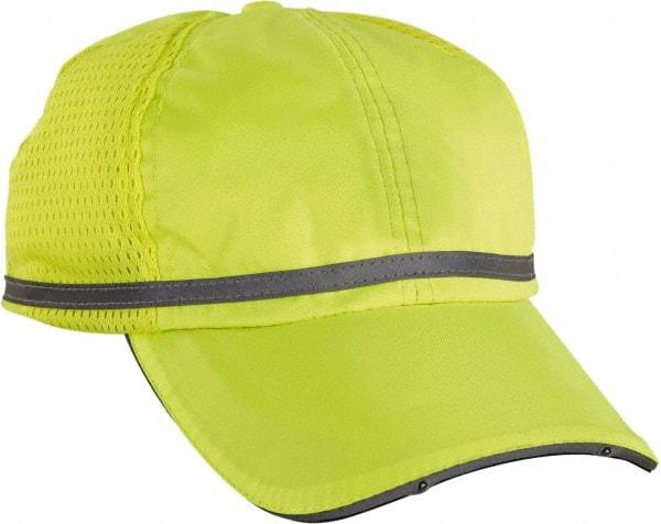 Ergodyne - Size Universal, General Purpose Baseball Cap - Lime Solid Pattern, Polyester - A1 Tooling