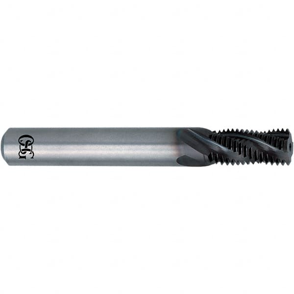 OSG - 5/8-11 UNC, 0.43" Cutting Diam, 5 Flute, Solid Carbide Helical Flute Thread Mill - External Thread, 1" LOC, 4" OAL, 1/2" Shank Diam - A1 Tooling