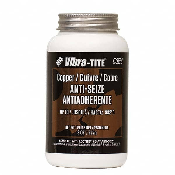 Vibra-Tite - 8 oz Jar, Copper Anti-Seize Lubricant, with Brush Cap - A1 Tooling