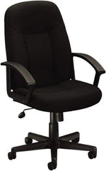 Basyx - 44" High Executive High Back Swivel Tilt Chair - 26" Wide x 33-1/2" Deep, 100% Polyester Seat, Black - A1 Tooling