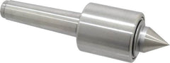 Made in USA - MT4 Taper Shank, 2-1/2" Head Diam 2,890 Lb Capacity Live Center - 2-11/16" Head Length, 1-1/4" Point Diam, 1-1/2" Point Len, 8-5/8" OAL, Standard Point - A1 Tooling