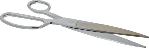 Heritage Cutlery - 5" LOC, 10" OAL Chrome Plated Standard Shears - Right Hand, Metal Straight Handle, For General Purpose Use - A1 Tooling