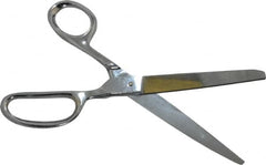 Heritage Cutlery - 4-1/4" LOC, 9" OAL Chrome Plated Standard Shears - Right Hand, Metal Straight Handle, For General Purpose Use - A1 Tooling