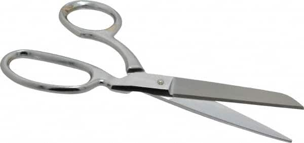 Heritage Cutlery - 3" LOC, 7" OAL Chrome Plated Standard Shears - Right Hand, Metal Bent Handle, For General Purpose Use - A1 Tooling