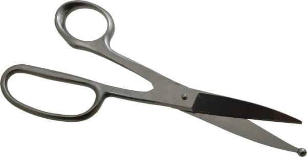 Heritage Cutlery - 3" LOC, 9" OAL Stainless Steel Standard Shears - Right Hand, Metal Straight Handle, For Poultry Processing - A1 Tooling