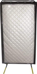 Singer Safety - 8' Long x 48" Wide, Vinyl/Fiberglass Screen - Gray - A1 Tooling