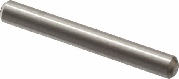 Value Collection - 1/16" Diam x 1/2" Pin Length 316 Stainless Steel Standard Dowel Pin - Bright Finish, 2 Beveled End - A1 Tooling