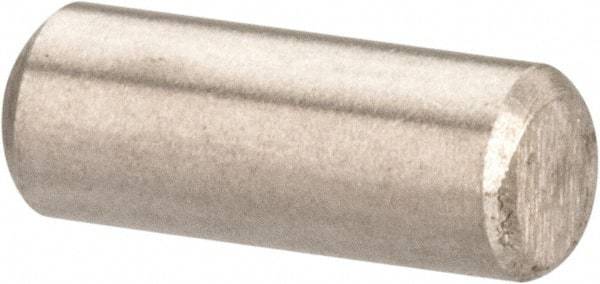 Value Collection - 3/32" Diam x 1/4" Pin Length 316 Stainless Steel Standard Dowel Pin - Bright Finish, 2 Beveled End - A1 Tooling