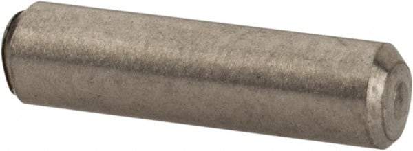 Value Collection - 3/32" Diam x 3/8" Pin Length 316 Stainless Steel Standard Dowel Pin - Bright Finish, 2 Beveled End - A1 Tooling