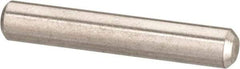 Value Collection - 1/8" Diam x 1/2" Pin Length 316 Stainless Steel Standard Dowel Pin - Bright Finish, 2 Beveled End - A1 Tooling