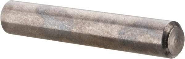 Value Collection - 1/8" Diam x 3/4" Pin Length 316 Stainless Steel Standard Dowel Pin - Bright Finish, 2 Beveled End - A1 Tooling