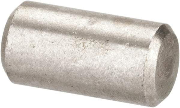 Value Collection - 3/16" Diam x 3/8" Pin Length 316 Stainless Steel Standard Dowel Pin - Bright Finish, 2 Beveled End - A1 Tooling