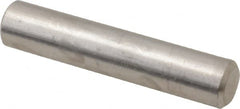 Value Collection - 1/4" Diam x 1-1/4" Pin Length 316 Stainless Steel Standard Dowel Pin - Bright Finish, 2 Beveled End - A1 Tooling