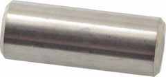 Value Collection - 3/8" Diam x 1" Pin Length 316 Stainless Steel Standard Dowel Pin - Bright Finish, 2 Beveled End - A1 Tooling