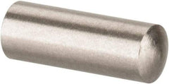 Value Collection - 3mm Diam x 8mm Pin Length 316 Stainless Steel Standard Dowel Pin - Bright Finish, 1 Rounded End - A1 Tooling