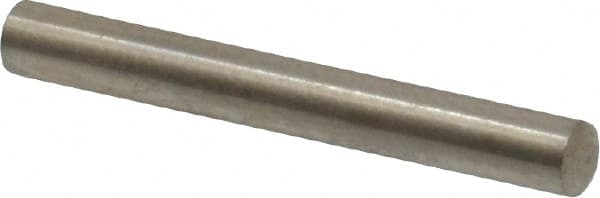 Value Collection - 3mm Diam x 24mm Pin Length 316 Stainless Steel Standard Dowel Pin - Bright Finish, 1 Rounded End - A1 Tooling