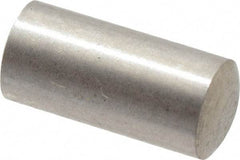 Value Collection - 4mm Diam x 8mm Pin Length 316 Stainless Steel Standard Dowel Pin - Bright Finish, 1 Rounded End - A1 Tooling