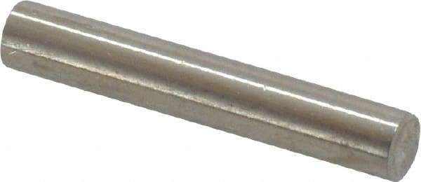 Value Collection - 4mm Diam x 24mm Pin Length 316 Stainless Steel Standard Dowel Pin - Bright Finish, 1 Rounded End - A1 Tooling