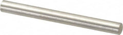 Value Collection - 4mm Diam x 40mm Pin Length 316 Stainless Steel Standard Dowel Pin - Bright Finish, 1 Rounded End - A1 Tooling