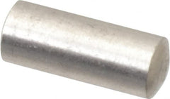 Value Collection - 6mm Diam x 14mm Pin Length 316 Stainless Steel Standard Dowel Pin - Bright Finish, 1 Rounded End - A1 Tooling