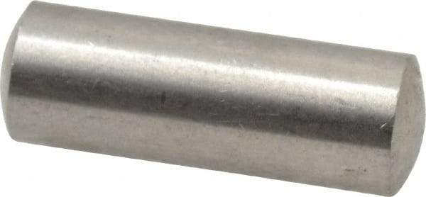 Value Collection - 6mm Diam x 16mm Pin Length 316 Stainless Steel Standard Dowel Pin - Bright Finish, 1 Rounded End - A1 Tooling