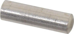 Value Collection - 6mm Diam x 20mm Pin Length 316 Stainless Steel Standard Dowel Pin - Bright Finish, 1 Rounded End - A1 Tooling