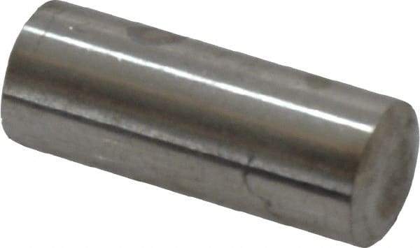 Value Collection - 8mm Diam x 20mm Pin Length 316 Stainless Steel Standard Dowel Pin - Bright Finish, 1 Rounded End - A1 Tooling