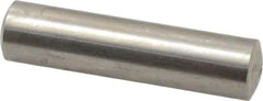 Value Collection - 8mm Diam x 32mm Pin Length 316 Stainless Steel Standard Dowel Pin - Bright Finish, 1 Rounded End - A1 Tooling