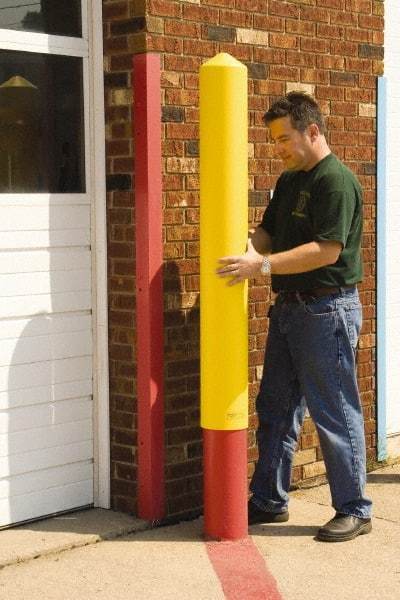 Eagle - 5" Deep x 56" High, 4" Bollard Cover - Red, High Density Polyethylene, 4 Lb, Smooth Surface - A1 Tooling