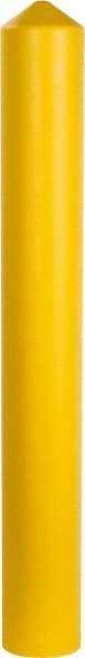 Eagle - 7-1/4" Wide x 7-1/4" Deep x 56" High, 6" Bollard Cover - Yellow, High Density Polyethylene, 6 Lb, Smooth Surface - A1 Tooling